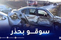 الشلف: 5 جرحى بينهم 3 أطفال في إصطدام بين سيارتين بعين أمران