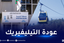 البليدة: استئناف النقل بالمصعد الهوائي