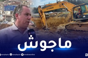 مدير الأشغال العمومية يدعو المواطنين والفضوليين لعدم التقرب من مكان الحادث