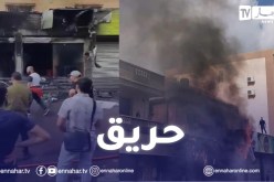 العاصمة: إحتراق مطعم للأكل السريع بدالي ابراهيم