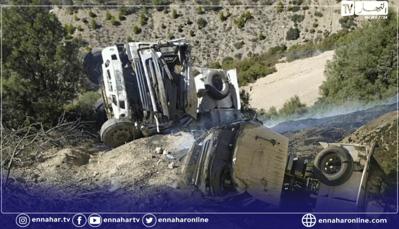 الشلف: جريح في إنقلاب شاحنة معبأة بالزفت بدوار صوفي بالظهرة