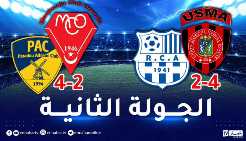 الاتحاد يكرم الزرقة برباعية وبارادو يعود بفوز عريض من وهران