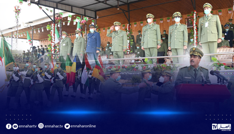 اللواء سالمي يشرف على مراسم إنتساب الطلبة الضباط العاملين بأكاديمية شرشال