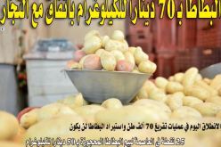 البطاطا بـ 70 دينارا للكيلوغرام باتفاق مع التجّار