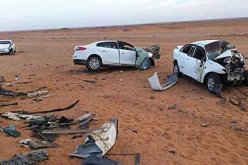 وفاة طفلين وإصابة 7 اخرين إصطدام سيارتين بأدرار