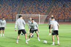 بالصور.. الحصة التدريبية الثانية للخضر بملعب القاهرة