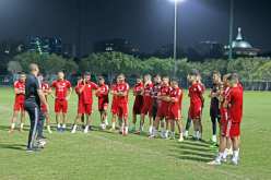 بالصور ..المنتخب الوطني المحلي يباشر تحضيراته لودية نيوزيلاندا