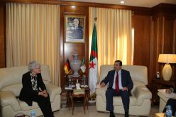 عرقاب يتباحث مع السفيرة الألمانية بالجزائر