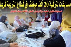 إطلاق مسابقات ترقية في 20 ألف منصب بقطاع التربية قريبا