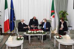 الرئيس تبون يُجرى محادثات مع نظيره الإيطالي