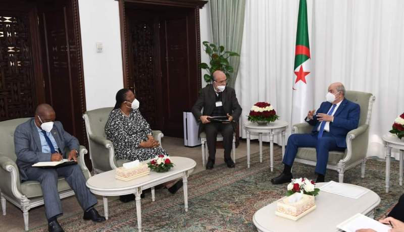 الرئيس تبون يستقبل وزيرة العلاقات الدولية الجنوب إفريقية