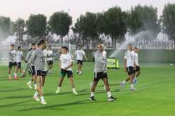 بالصور.. الخضر يجرون ثاني حصة تدريبية بقطر تحضيرا  لمواجهة السودان