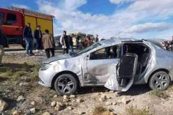خنشلة..وفاة شخص اثر انقلاب سيارة بمدخل منطقة عين جربوع