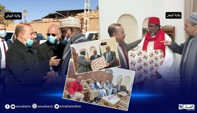 البيض..وفد من جمهورية نيجيريا يزور الزاوية التجانية ببوسمغون