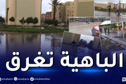 طرقات مقطوعة وأحياء سكنية تغمرها سيول الأمطار بوهران