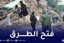 الشلف: تواصل عمليات فتح الطرقات المغلقة بسبب مخلفات التقلبات الجوية