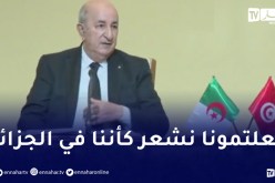 الرئيس تبون: أشكر حفاوتكم وحرارة الاستقبال باسمي وباسم كل الوفد الجزائري
