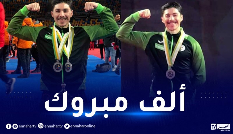 الخضر وبن بارة ينالون الفضة في البطولة الإفريقية للكاراتي