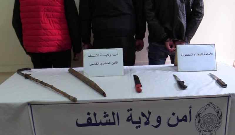 الشلف: توقيف 3 أشخاص بتهمة التورط في الإعتداء على تجار سوق حي بن سونة
