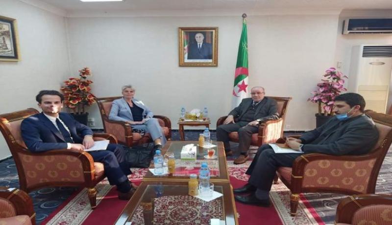 بلمهدي يستقبل مع سفيرة مملكة هولندا بالجزائر