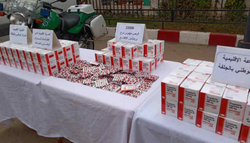 الجلفة: توقيف 3 أشخاص وحجز أزيد من 23 ألف قرص مهلوس