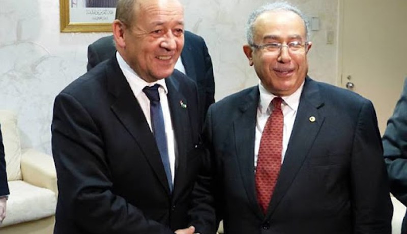 لعمامرة يتحادث مع نظيره الفرنسي