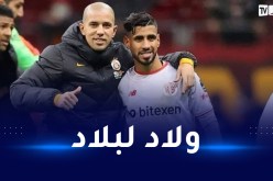 غشة يلتقط صورة تذكارية مع فيغولي بعد الهزيمة أمام أنطاليا سبور