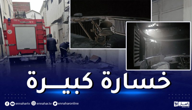 حريق استوديوهات قناة البديل في العاصمة