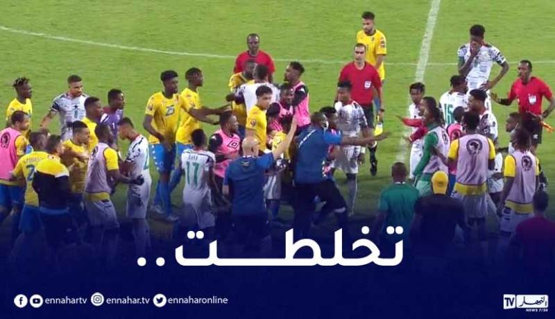 بالفيديو.. تخلطت بعد نهاية لقاء غانا أمام الغابون وبن براهم يتدخل 