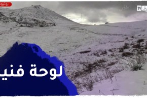 بعد تساقط الثلوج..قمة جبل ماونة مقصد العائلات للإستمتاع بالطبيعة الخلابة