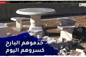 البليدة : السياح يستنكرون تحطيم كراسي بعد 24 ساعة من وضعها بحمام ملوان