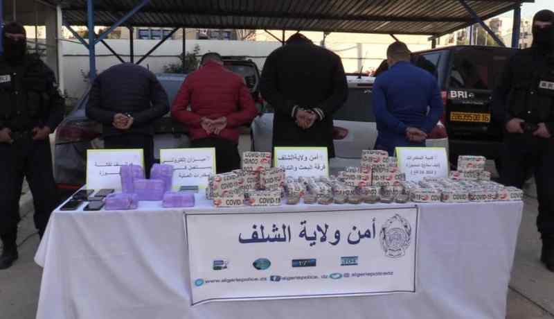الشلف: توقيف 4 مروجين وحجز 24 كلغ كيف