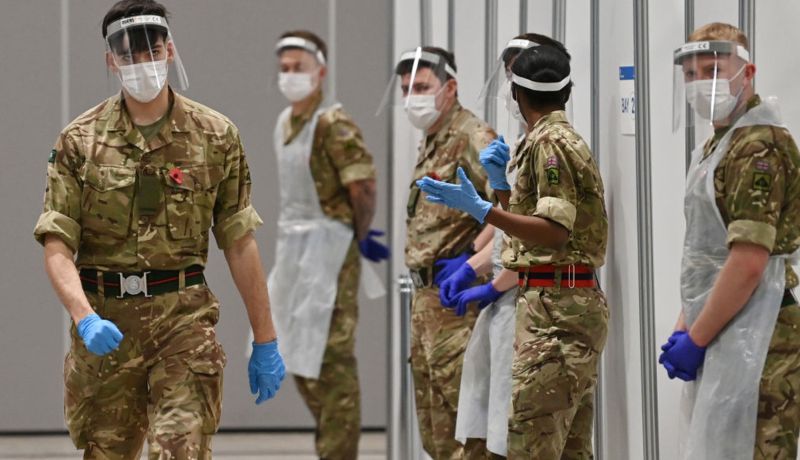 بريطانيا..نشر قوات عسكرية لمساعدة المستشفيات المكتضة بإصابات كورونا 