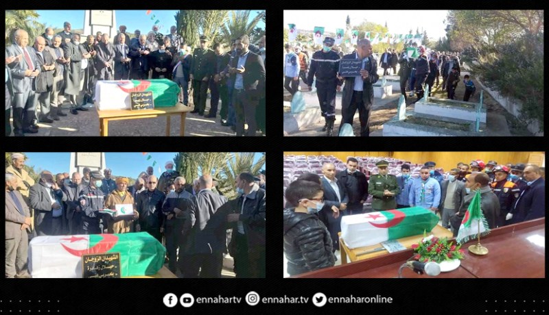 الشلف: إعادة دفن رفاة الشهيدين حبلال زهرة وبلعربي هني بتاوقريت