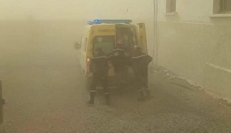 تبسة: اسعاف 19 شخصا بسبب تطاير رمال والأتربة بالماء الأبيض
