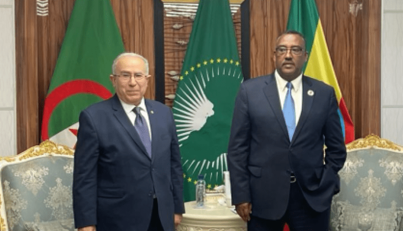 مبادرة الجزائر ومساعيها في قضية سد النهضة محور تباحث لعمامرة مع نظيره الإثيوبي