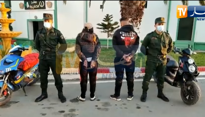شاب وصديقته يسرقان دراجة نارية ويجران صاحبها في الطريق السريع ببوفاريك