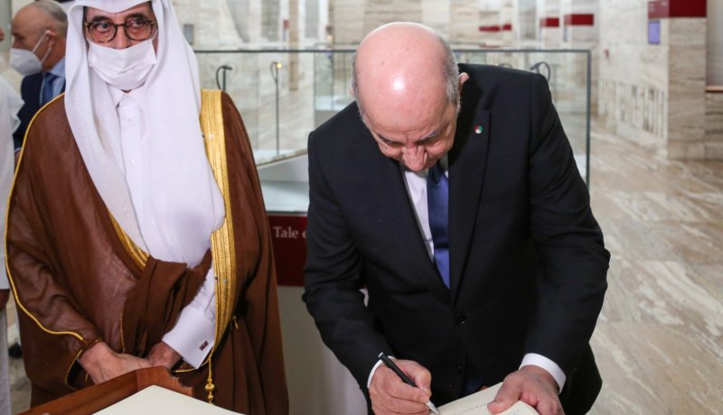 هذا ما كتبه الرئيس تبون على سجّل مكتبة قطر الوطنية