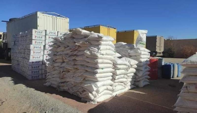 أدرار: حجز كميات كبيرة من المواد الغذائية الموجهة للتهريب