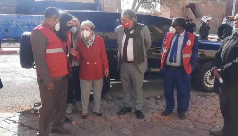 بن حبيلس تزور مخيمات اللاّجئين الصحراويين