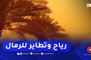 رياح قوية وتطاير للرمال في الجنوب