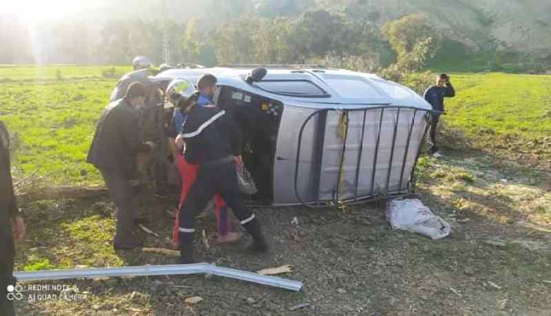 الشلف: جريحان في إنحراف سيارة بأولاد فارس