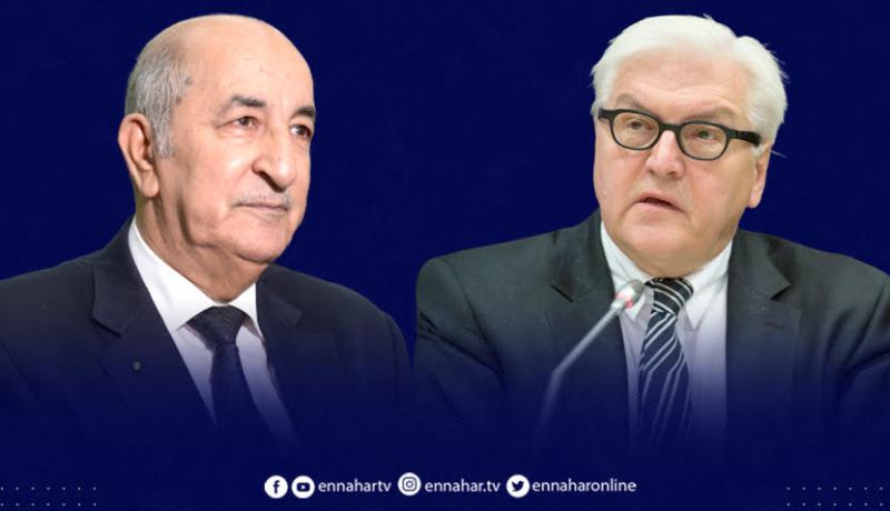 رئيس الجمهورية يهنئ فرانك فالتر شتاينماير بمناسبة إعادة انتخابه على رأس الجمهورية الألمانية