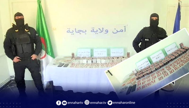 بجاية..حجز 5760 قرص مهلوس في حاجز امني بدرقينة