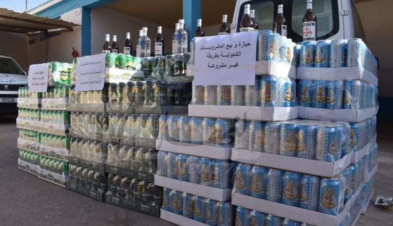 تيارت: الدرك يحجز 1600 قارورة خمر بالسبعين