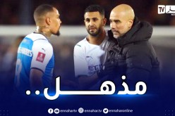 غوارديولا يتغنى بمحرز بعد هدفه الرائع