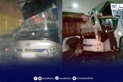 تڨرت: 7 جرحى في حادث اصطدام حافلة لنقل مسافرين بشاحنة 