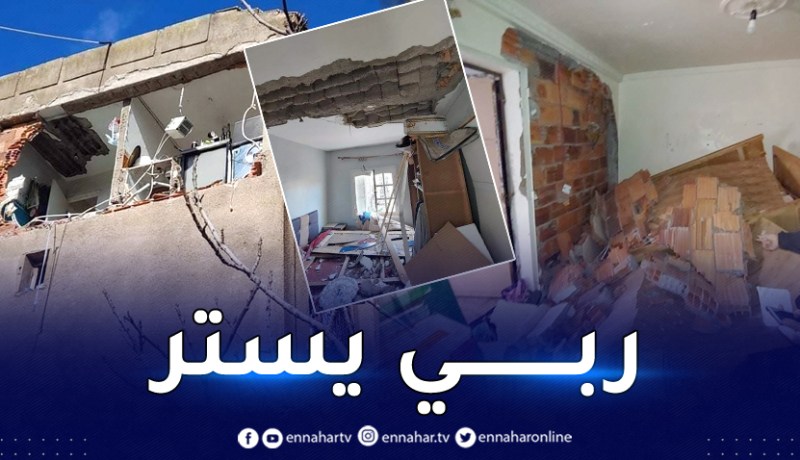 الغاز الطبييعي يتسبب في انفجار شقة بحي سيبوس بلدية عنابة
