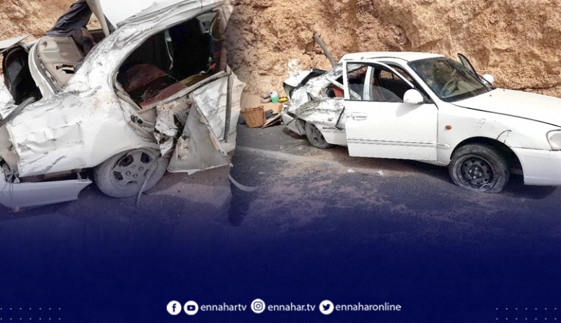 غرداية : وفاة امرأة وإصابة اثنين اثر حادث انقلاب سيارة في منحدر