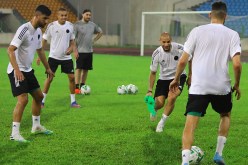 بالصور.. الخضر يُجرون ثاني حصة تدريبية بمالابو